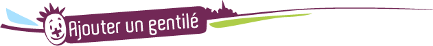 ajouter un gentile